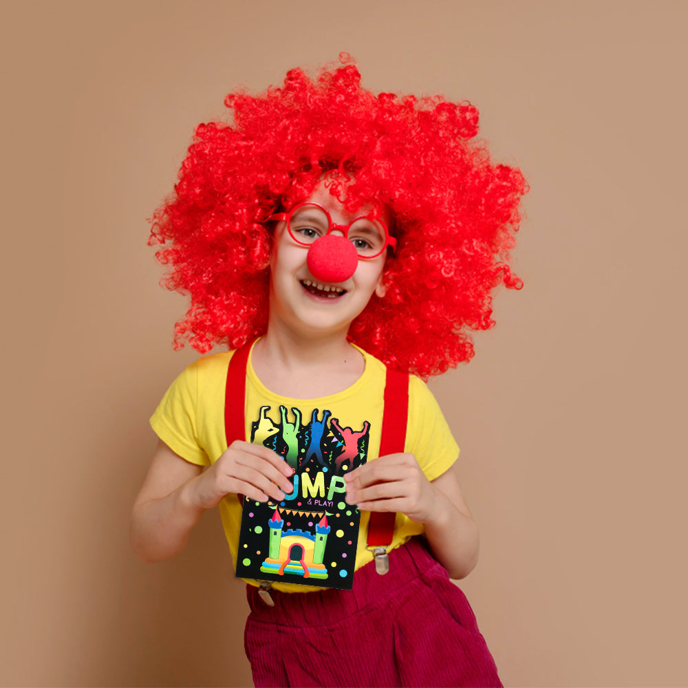 FeelWarm 30 Sets Bounce House or Jumping Party Invitations with Envelopes Let’s Jump and Play Birthday Invite Cards Bounce House Trampoline Jump Celebration Party Supplies Favors for Boys Girls